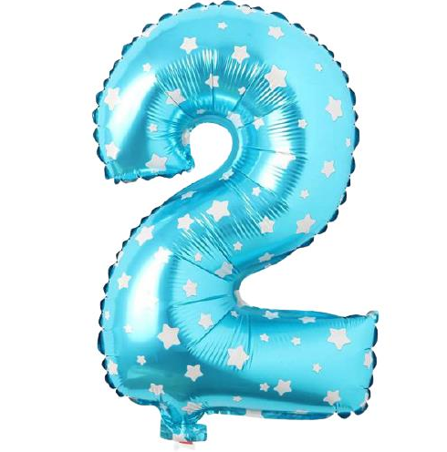 Folyo Balon Mavi 2 16 İnç 36 Cm